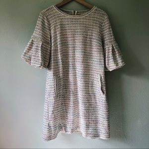 LOFT Bubble Sleeve Dress W/ Pockets Size Large